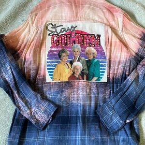Multi-colored Golden Girls Flannel